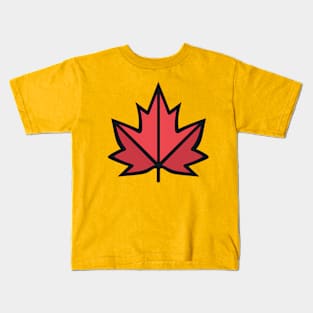 Funky Maple Leaf Kids T-Shirt